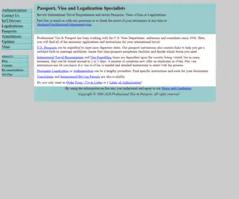 Professionalvisapassport.com(Professional Visa & Passport) Screenshot