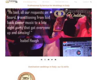 Professionalweddingdj.net(DJ for weddings in Italy) Screenshot