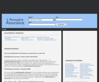 Professionnels-Assurance.fr(Les métiers de l'assurance) Screenshot