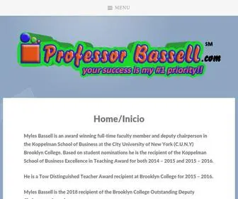 Professorbassell.com(Myles Bassell) Screenshot