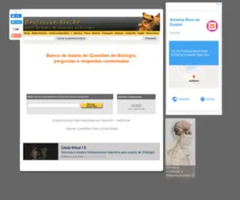 Professor.bio.br(Banco de dados de quest) Screenshot