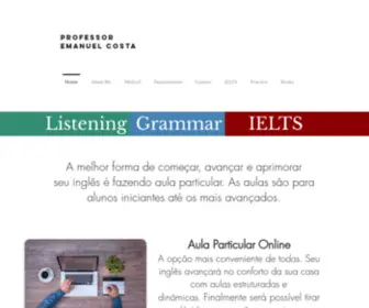 Professoremanuelcosta.com(Inglês Online) Screenshot