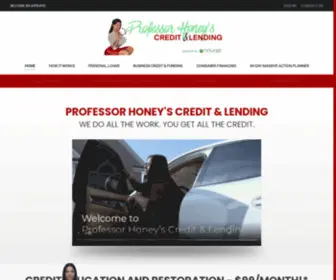 Professorhoney.com(Professor Honey's Credit & Lending) Screenshot