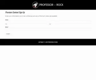 Professorofrock.com(Professor of Rock) Screenshot