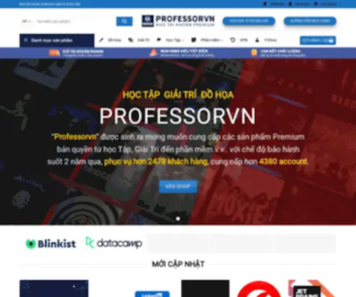 Professorvn.net(Nơi Tốt Nhất để Mua Sản Phẩm Số) Screenshot