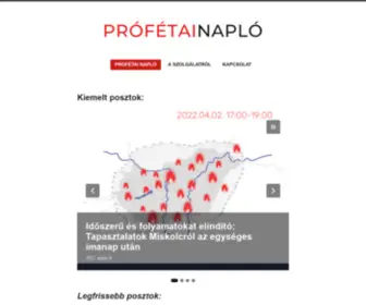 Profetainaplo.hu(Prófétai) Screenshot