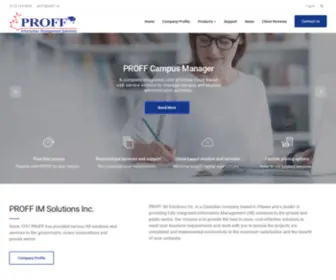 Proff.ca(PROFF Will Anyway Bring) Screenshot