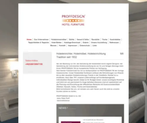 Proffdesign.de(Objektmöbel) Screenshot