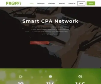 Proffi.co(Smart CPA Network) Screenshot