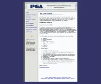 Profgastro.com(The Professional Gastroenterology Associates) Screenshot