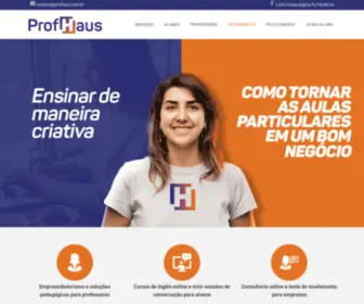 Profhaus.com.br(Mini-cursos, workshops e treinamentos para alunos e professores) Screenshot