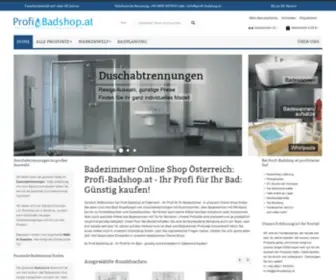 Profi-Badshop.at(Bad Sanitär ★ Große Auswahl an Bad und Sanitär Artikeln von Top Marken wie HSK & repaBad) Screenshot