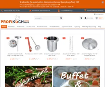 Profi-Kochshop.de(Profi Kochshop mit Contacto Profiartikeln) Screenshot