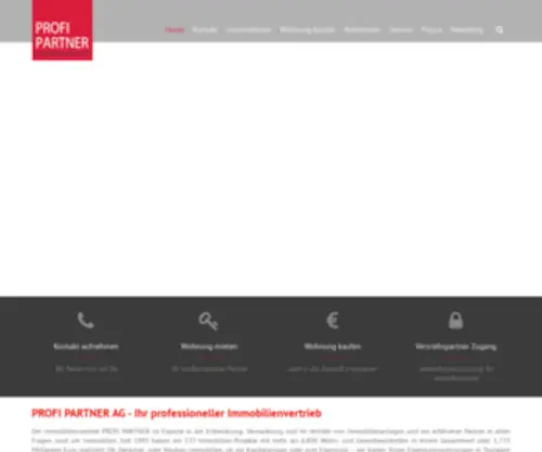 Profi-Partner.de(Immobilienvertrieb Berlin & Magdeburg) Screenshot