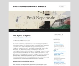 Profi-Reporte.de(Reportationen von Andreas Friedrich) Screenshot