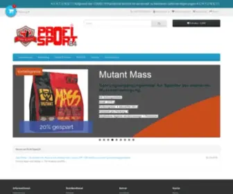 Profi-Sport.de(Profi-Sport24 Ihr Nutrition Shop. Auch für Wiederverkäufer. Wir führen) Screenshot