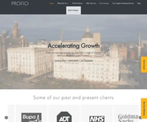 Profici.co.uk(Business Consultancy & Digital Marketing Agency Liverpool) Screenshot