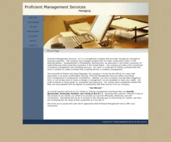 Proficientmanagement.com(Proficient Management Services) Screenshot