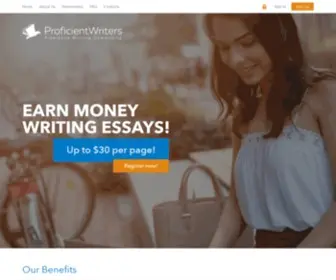 Proficientwriters.com(Freelance Academic Writing Jobs Online) Screenshot
