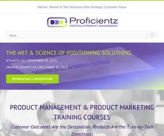 Proficientz.com(Product Management Training & Certification) Screenshot