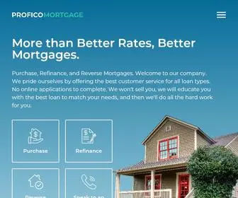 Proficomortgage.com(Profico Mortgage) Screenshot