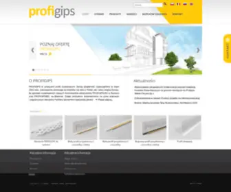 Profigips.com(Producent profili budowlanych) Screenshot