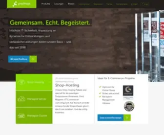 Profihost.com(E-Commerce & Cloud-Hosting mit den Profis) Screenshot