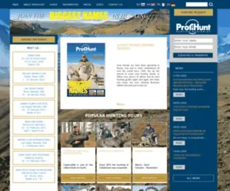 Profihunt.com(Профи Хант организует охотничьи туры за рубежом) Screenshot