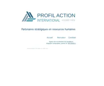 Profilaction.ca(Gestion stratégique des ressources humaines) Screenshot