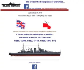 Profilemorskie.com(Warship plans) Screenshot