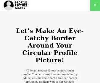 Profilepicturemaker.com(This quote maker) Screenshot