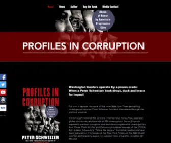 Profilesincorruptionbook.com(Peter Schweizer Book) Screenshot