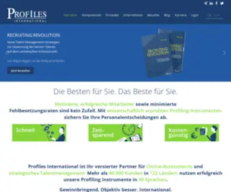 Profilesinternational.de(Profiles International) Screenshot