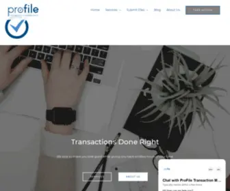 Profiletm.com(Profile Transaction Management) Screenshot