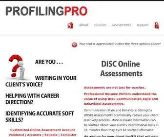 Profilingpro.com(Profilingpro) Screenshot