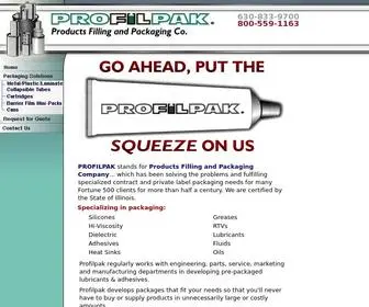 Profilpak.com(Products Filling and Packaging Co) Screenshot