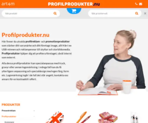Profilprodukter.nu(Profilreklam och promotionprodukter) Screenshot