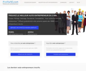 Profilsae.com(Auto-entrepreneurs à votre service) Screenshot