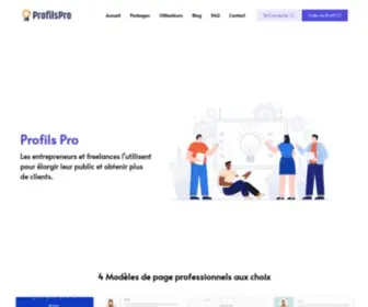 Profilspro.net(Profils Pro) Screenshot