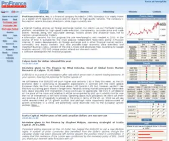Profinanceservice.com(Форекс на ProFinance.Ru) Screenshot