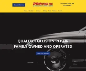 Profinishkent.com(Auto Collision Repair) Screenshot