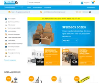 Profipack.be(Profipack Verpakkingsmateriaal) Screenshot