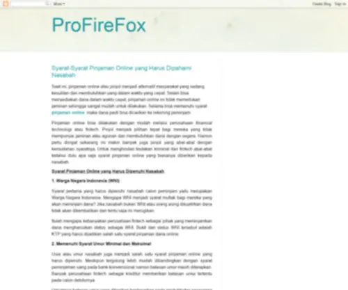 Profirefox.org(Free & Premium Web Scripts and Themes Source) Screenshot