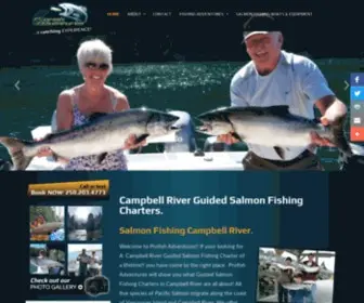 Profish.bc.ca(Profish Adventures) Screenshot