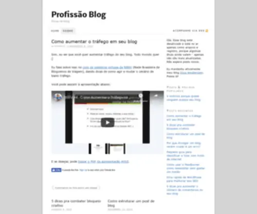 Profissaoblog.com.br(Dicas de blog) Screenshot