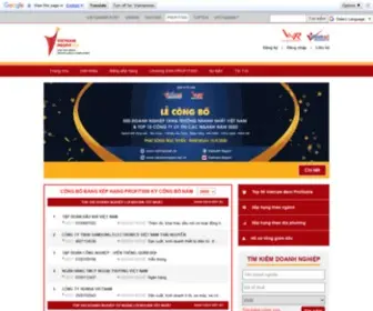 Profit500.vn(Bảng xếp hạng Top 500 Doanh nghiệp lợi nhuận tốt nhất Việt Nam) Screenshot