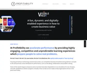 Profitability.com(Experiential Learning) Screenshot