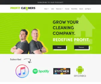 Profitcleaners.com(Grow Your Cleaning Company) Screenshot