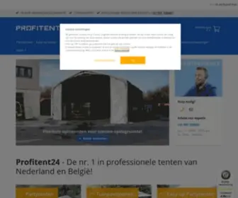 Profitent24.nl(Tuinpaviljoenen, Partytenten & Opslagtenten) Screenshot