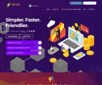 Profiteos.com(Multi package investment autopilot) Screenshot